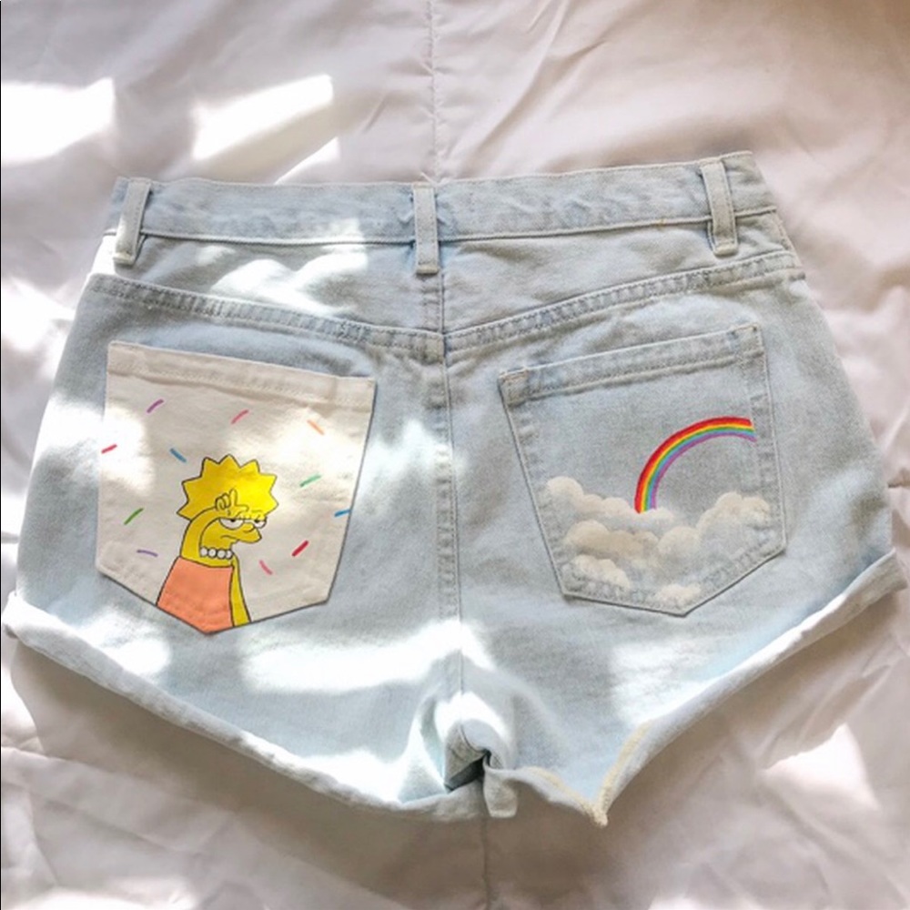 Hand painted by me 💕🌈